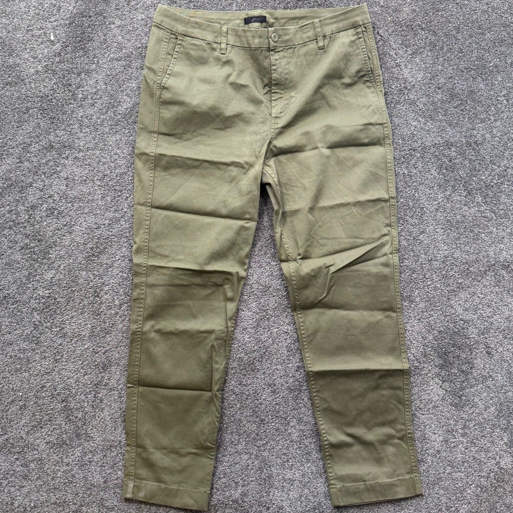 J.Crew Slim Broken-In Boyfriend Chino Pants Olive Green 32T H7416
